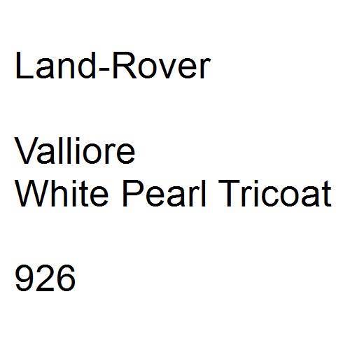 Land-Rover, Valliore White Pearl Tricoat, 926.